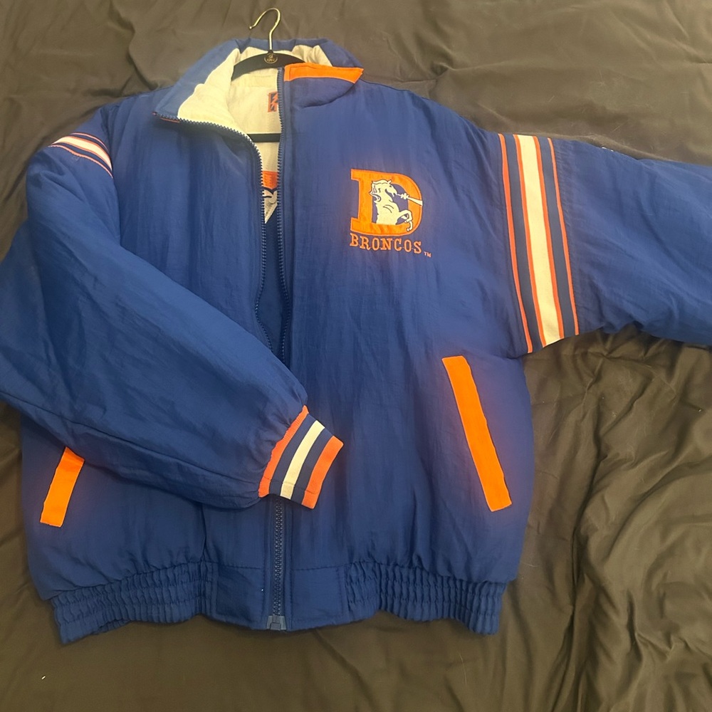 Pro Player Blue and Orange Puffer Jacket